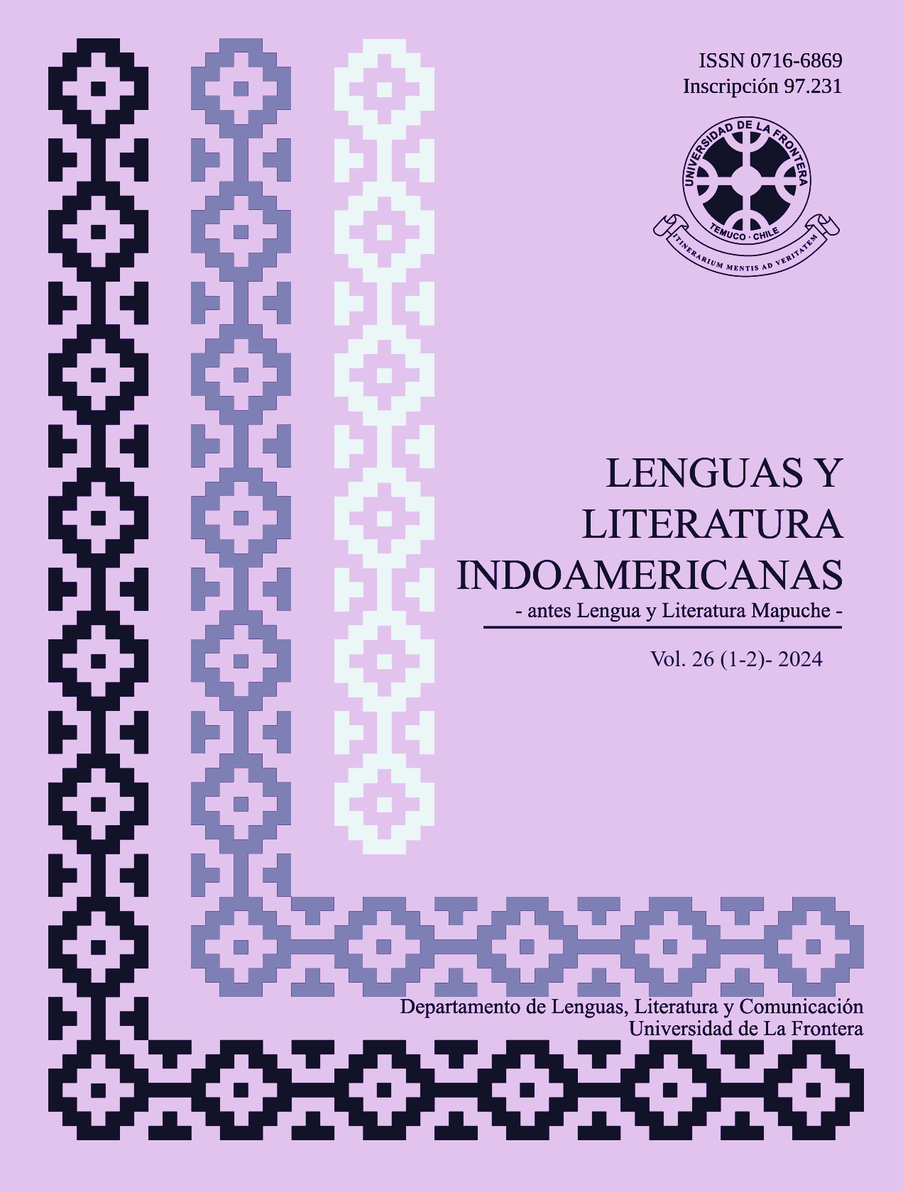 					Ver Vol. 26 Núm. 01-02 (2024): Revista de Lenguas y Literatura Indoamericanas
				